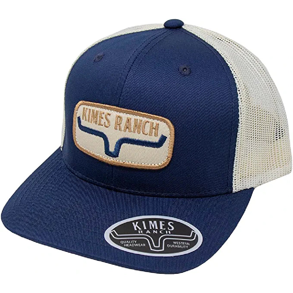 Kimes Ranch Rolling Trucker Cap - Carbon Blue HATS - BASEBALL CAPS Kimes Ranch   