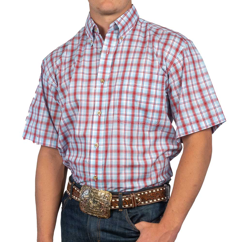 Wrangler Riata Button Plaid Shirt - FINAL SALE* - Small MEN - Clothing - Shirts - Short Sleeve Shirts WRANGLER   