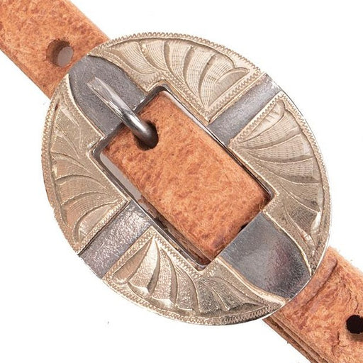 Teskey's Premium Oval Buckle with Silver Accents Tack - Conchos & Hardware Teskey's 3/4"  