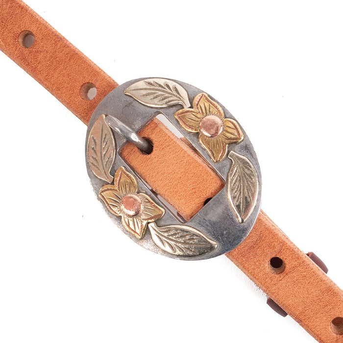 Teskey's 5/8" Split Ear Headstall Tack - Headstalls Teskey's Light Oil - Roughout 307 
