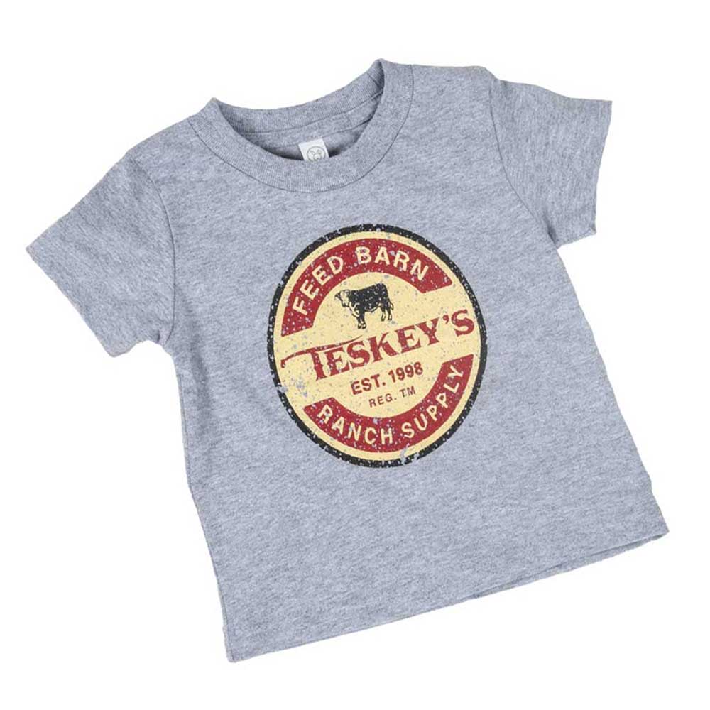 Teskey's Youth Grand National - Oxford Grey TESKEY'S GEAR - Youth SS Shirts Ouray Sportswear   