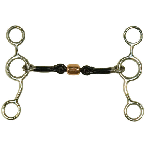 Metalab Junior Cow Horse Roller Gag Bit Tack - Bits Metalab