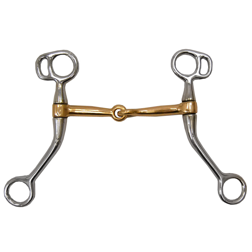 Chrome Plated Copper Snaffle Bit Tack - Bits, Spurs & Curbs - Bits MISC   