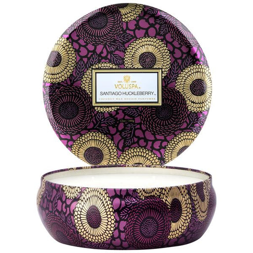 Voluspa Santiago Huckleberry 3-Wick Tin Candle HOME & GIFTS - Home Decor - Candles + Diffusers Voluspa   
