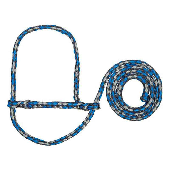 Weaver Poly Rope Sheep Halter Livestock - Show Supplies Weaver BLUE/BLACK/GRAY  