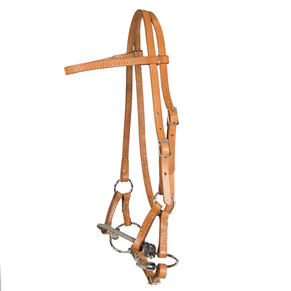 Teskey's Single Rope Sidepull With Bit Tack - Training - Headgear Teskey's Latigo  