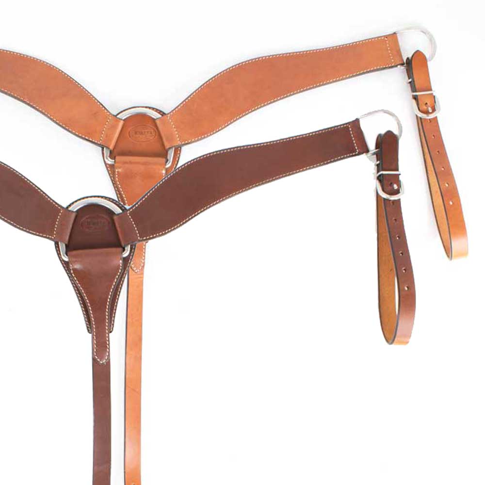 Teskey's 2-3/4"  Slickout Leather Breast Collars Tack - Breast Collars Teskey's   