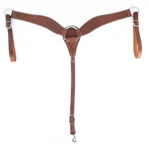 Teskey's 2-3/4"  Slickout Leather Breast Collars Tack - Breast Collars Teskey's Chestnut  