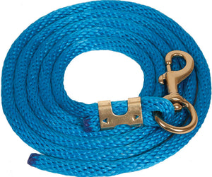 Poly Lead Rope with Bolt Snap Tack - Halters & Leads - Leads Teskey's Blue  
