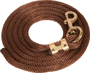 Poly Lead Rope with Bolt Snap Tack - Halters & Leads - Leads Teskey's Brown  