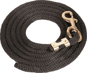 Poly Lead Rope with Bolt Snap Tack - Halters & Leads - Leads Teskey's Black  