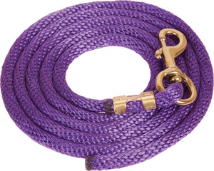 Poly Lead Rope with Bolt Snap Tack - Halters & Leads - Leads Teskey's Purple  