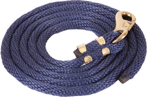 Poly Lead Rope With Bull Snap Tack - Halters & Leads - Leads Teskey's NAVY  