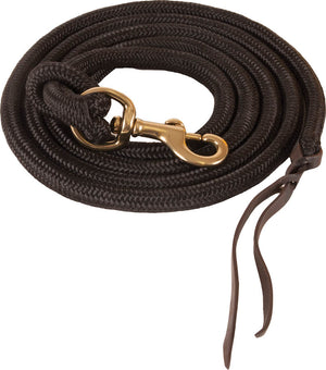 Poly Cowboy Lead Rope Tack - Halters & Leads - Leads Mustang Black  