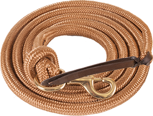 Poly Cowboy Lead Rope Tack - Halters & Leads - Leads Mustang Tan  
