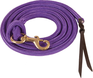 Poly Cowboy Lead Rope Tack - Halters & Leads - Leads Mustang Purple  