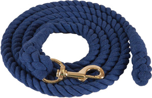 Cotton Lead Rope Tack - Halters & Leads - Leads Mustang Blue  
