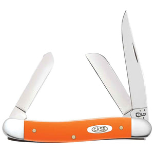 Smooth Orange Synthetic Medium Stockman Knives Case   