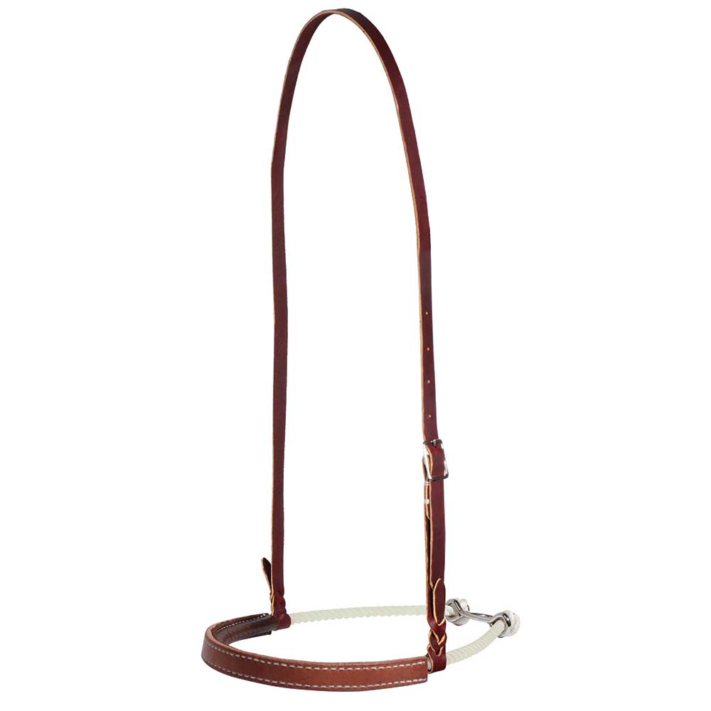 Professional's Choice Leather Covered Rope Noseband Tack - Nosebands & Tie Downs Professional's Choice   