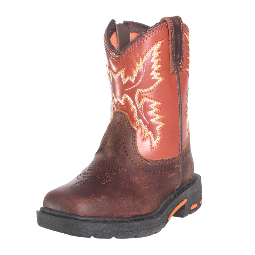 Ariat Kids Chandler Brown Lil' Stompers Boot - FINAL SALE KIDS - Boys - Footwear - Boots M&F Western Products   