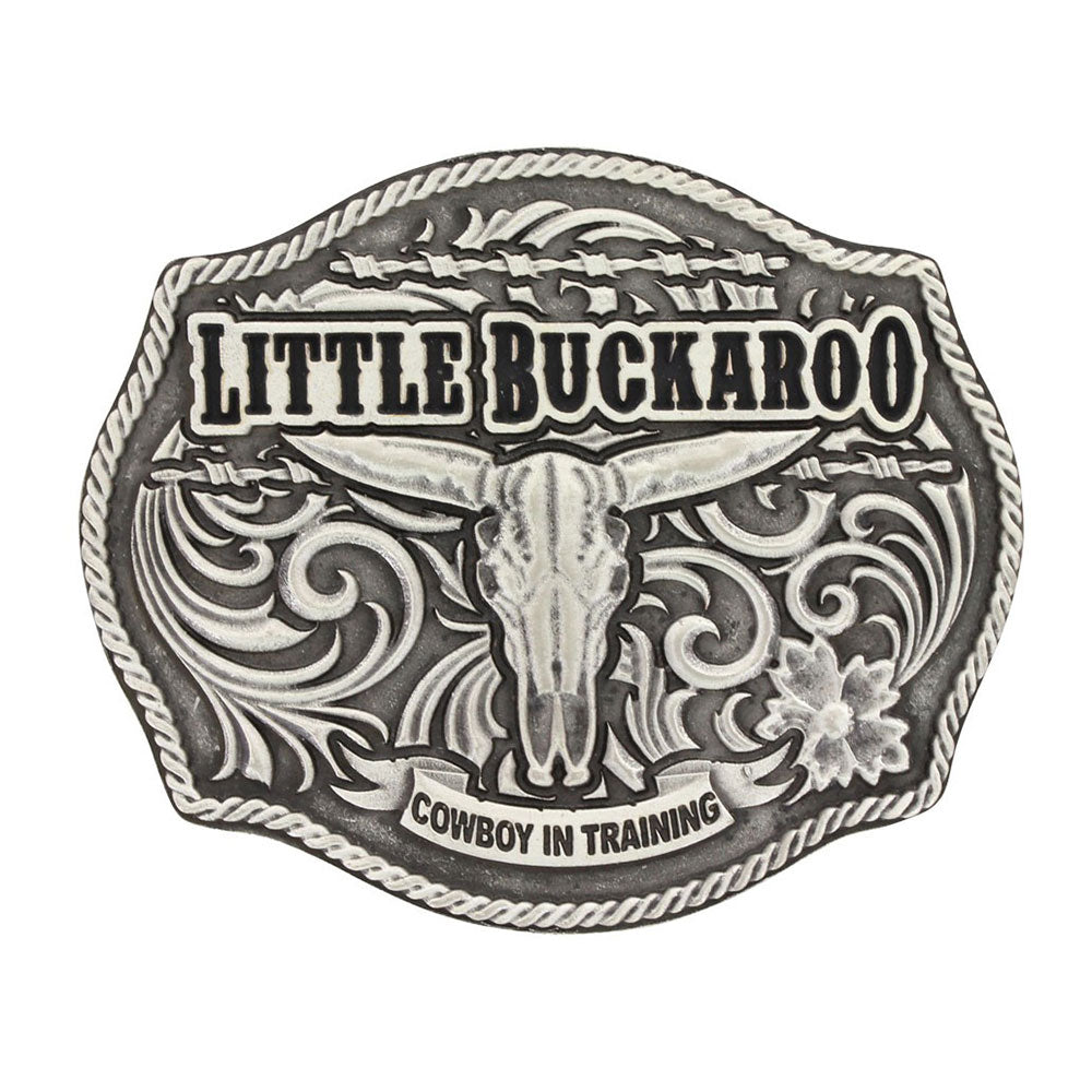 Montana Silversmiths Classic Impressions Lil Buckaroo Skull Kids Attitude Buckle ACCESSORIES - Additional Accessories - Buckles Montana Silversmiths   