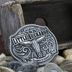 Montana Silversmiths Classic Impressions Lil Buckaroo Skull Kids Attitude Buckle ACCESSORIES - Additional Accessories - Buckles Montana Silversmiths   