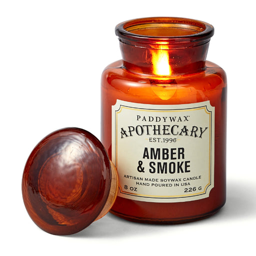 Amber & Smoke Apothecary Candle, 8oz HOME & GIFTS - Home Decor - Candles + Diffusers Paddywax   