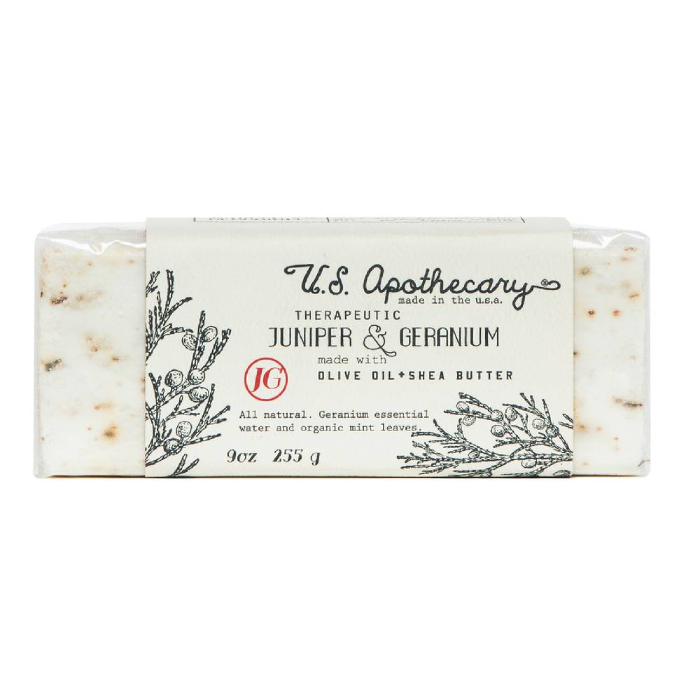 Triple Milled Bar Soap | Juniper + Geranium HOME & GIFTS - Bath & Body - Soaps & Sanitizers U.S. Apothecary   