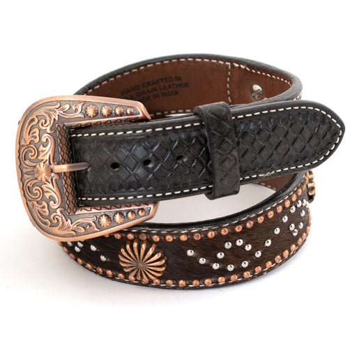 Teskey's Studded Cowhide Belt MEN - Accessories - Belts & Suspenders Teskey's Belts 32  