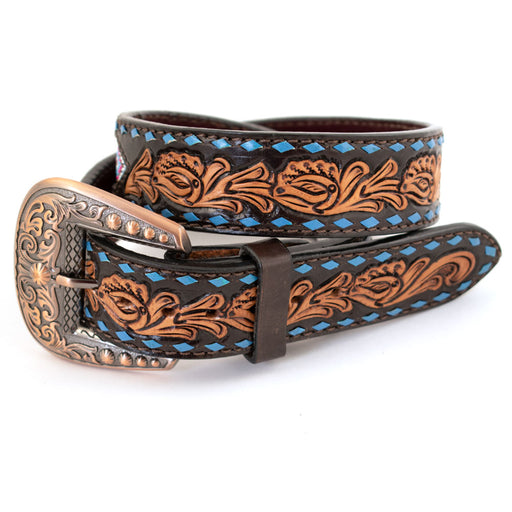 Teskey's Blue Buckstitch Beaded Belt (Kids) MEN - Accessories - Belts & Suspenders Teskey's Belts   