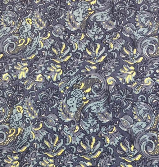 Calico Silk Wild Rag - Blue ACCESSORIES - Additional Accessories - Wild Rags & Scarves Wyoming Traders   