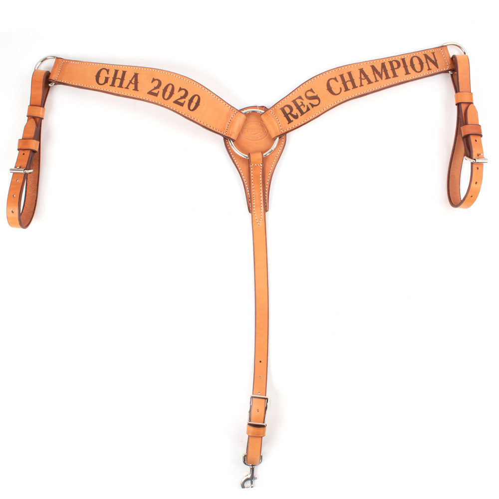 Trophy Breast Collar #5 Customs & Awards - Breast Collars Teskey's Lasered Light Oil