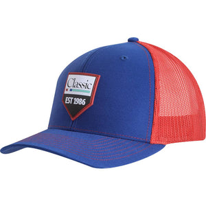 Classic Rope Cap with Rubber Logo HATS - BASEBALL CAPS Classic Royal/Red  