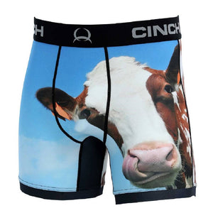 Cinch Cow Print 6" Boxer Brief MEN - Clothing - Underwear, Socks & Loungewear Cinch S  