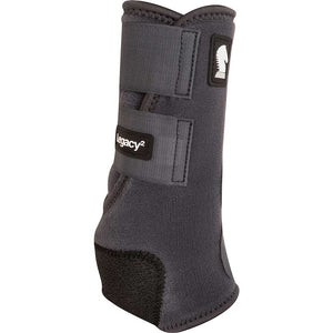 Classic Equine Legacy2 Boots - Front Tack - Leg Protection - Splint Boots Classic Equine Charcoal S 