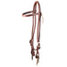 Teskey's Slotted Concho Browband Headstall Tack - Headstalls Teskey's Heavy Oil  
