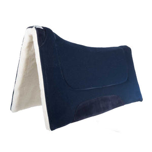 Diamond Wool Contoured Comfort Cutter Wool Top Pad Tack - Saddle Pads Diamond Wool Navy  