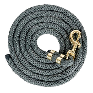 Poly Lead Rope with Bolt Snap Tack - Halters & Leads - Leads Teskey's Gray  