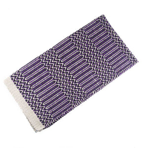 Double Weave Saddle Blankets Tack - Saddle Pads Mustang Purple  