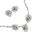 Joan Begay Kingman Concho Necklace & Earring Set WOMEN - Accessories - Jewelry - Jewelry Sets Indian Touch of Gallup   