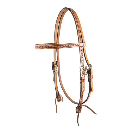 Teskey's Aztec Stamped Browband Headstall Tack - Headstalls Teskey's   