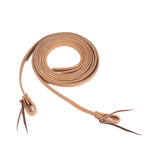 Hermann Oak Split Reins - 8'  Weighted Leather Tack - Reins Teskey's 5/8"  