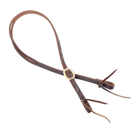Teskey's Split Ear Headstall w/Brass Buckle Tack - Headstalls Teskey's 5/8"