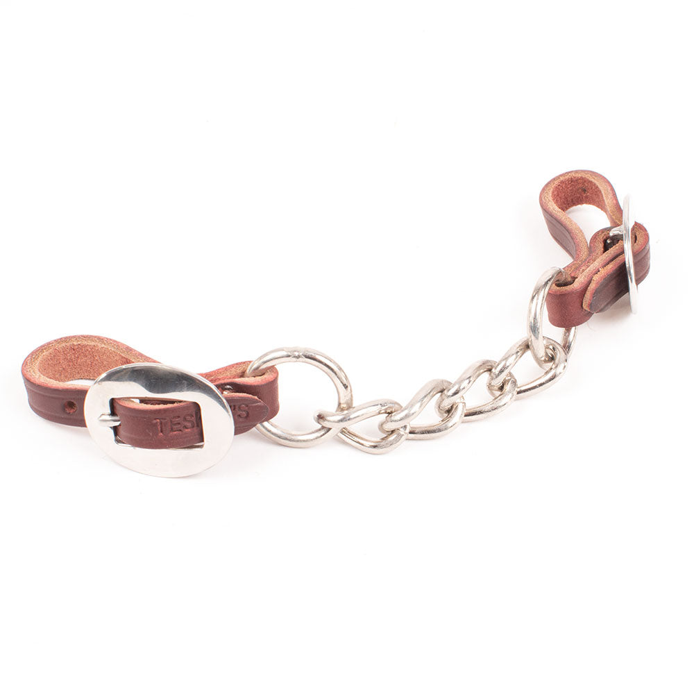 Hermann Oak Leather Single Chain Curb Strap Teskeys