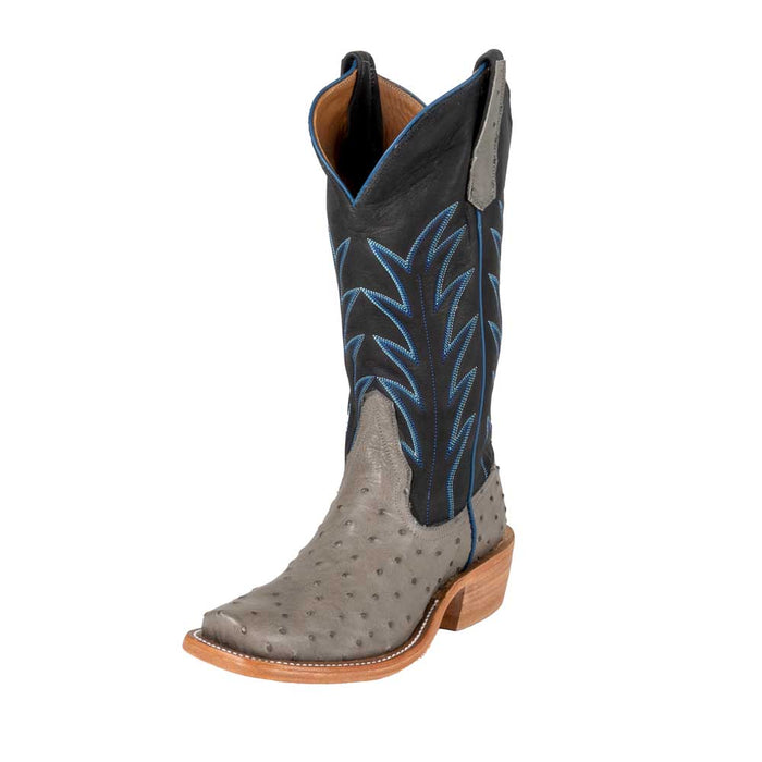 Rios of Mercedes Women's Serpentine Grey Full Quill Ostrich Boot - FINAL SALE WOMEN - Footwear - Boots - Exotic Boots Rios of Mercedes Boot Co.