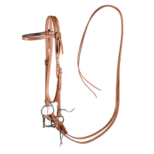 Teskey's Browband Smooth Snaffle Bridle Rig Tack - Rigs Teskey's Light oil
