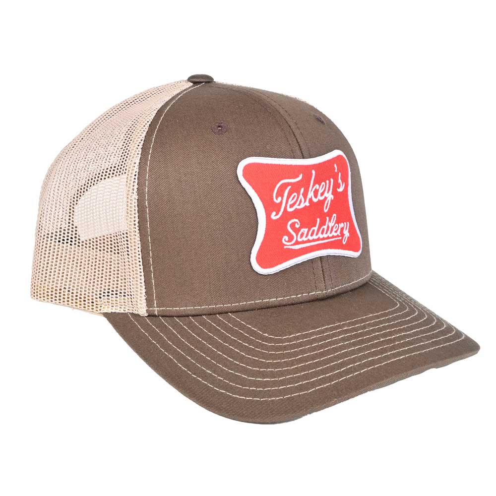Teskey's Saddlery Patch Cap - Brown/Khaki TESKEY'S GEAR - Baseball Caps Richardson   