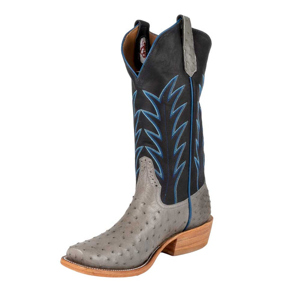 Rios of Mercedes Men's Serpentine Grey Full Quill Ostrich Boot - FINAL -  Teskeys