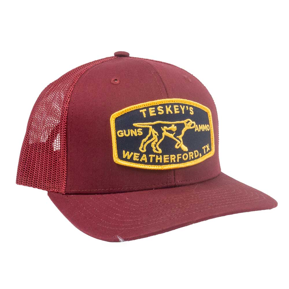 Teskey's G&A Pointer Cap - Cardinal TESKEY'S GEAR - Baseball Caps Richardson   