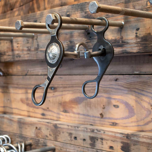 Teskey's Long Shank Concho Low Port Correction Bit Tack - Bits Teskey's   